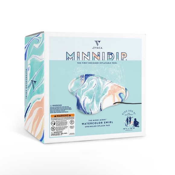 Minnidip splash pad watercolor swirl - Picture 2 of 5